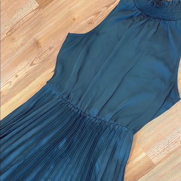 Banana Republic Teal Blue Sleeveless Halter Sundress - Picture 4 of 11